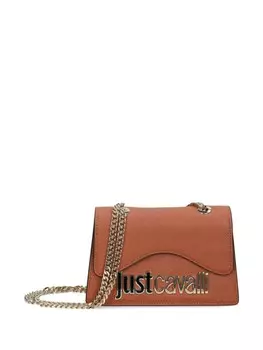 Сумка через плечо с логотипом Just Cavalli, коричневый