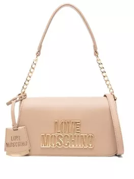 Сумка через плечо с логотипом Love Moschino, серый