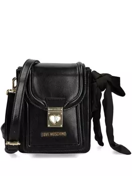 Сумка через плечо с логотипом Love Moschino, черный