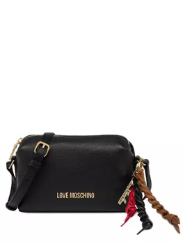 Сумка через плечо с логотипом Love Moschino, черный