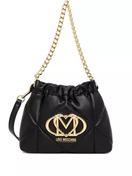 Сумка через плечо с логотипом Love Moschino, черный
