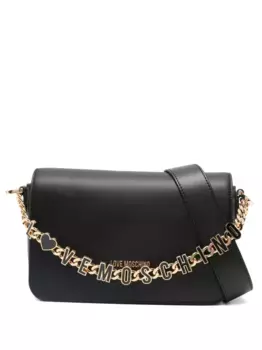 Сумка через плечо с логотипом Love Moschino, черный