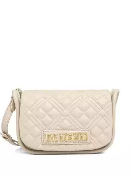 Сумка через плечо с логотипом Love Moschino, нейтральный