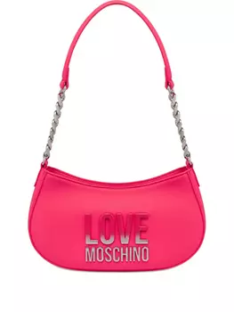 Сумка через плечо с логотипом в градиентном стиле Love Moschino, розовый