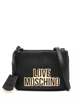 Сумка через плечо с надписью Love Moschino, черный