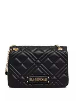 Сумка через плечо с нашивкой-логотипом Love Moschino, черный