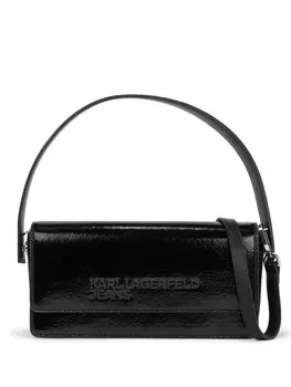 Сумка через плечо с тисненым логотипом Karl Lagerfeld Jeans, черный