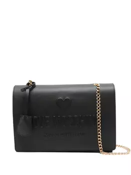 Сумка через плечо с тисненым логотипом Love Moschino, черный