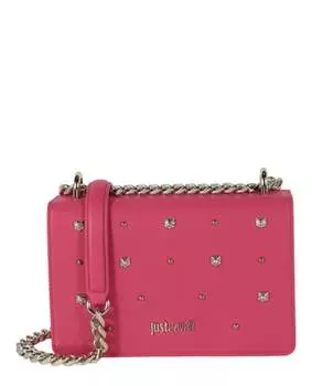 Сумка через плечо с заклепками Just Cavalli, цвет Fuchsia Purple