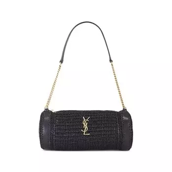 Сумка через плечо Saint Laurent Cassandre Small Cylinder Bag, цвет Noir