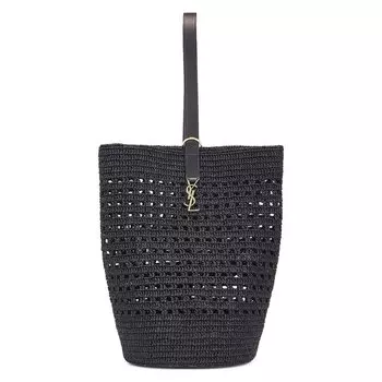 Сумка через плечо Saint Laurent Large Ccile Bucket Bag, цвет Noir