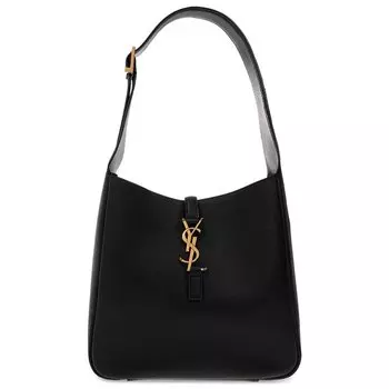 Сумка через плечо Saint Laurent Le 5 A 7 Supple Hobo Bag, черный