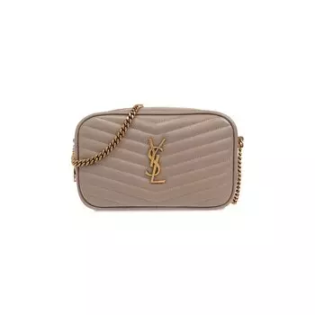 Сумка через плечо Saint Laurent Lou Mini Bag, цвет Greyish Brown