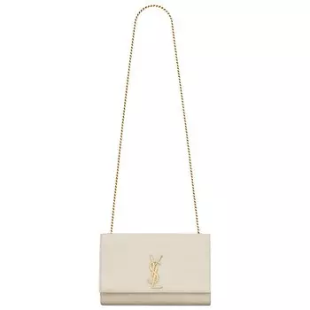 Сумка через плечо Saint Laurent Medium Kate Chain Bag, цвет Soft Cream