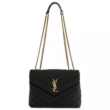 Сумка через плечо Saint Laurent Small Loulou Chain Bag, цвет Dark Vert Fonce