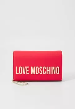 Сумка через плечо SMART DAILY BAG LAMINATED Love Moschino, красный