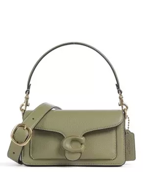 Сумка через плечо Tabby 20 из зерненой кожи Coach, хаки