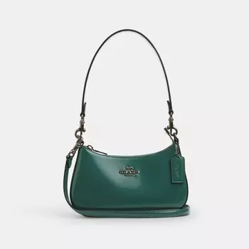 Сумка через плечо Teri Mini COACH, цвет qb/emerald green