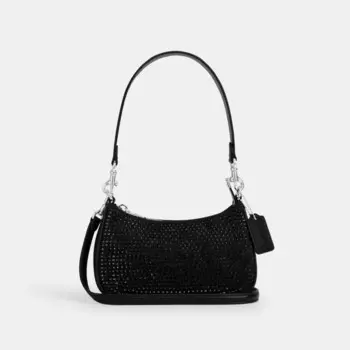 Сумка через плечо Teri Mini COACH, серебряный/черный