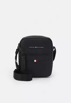 Сумка через плечо Tommy Hilfiger из экокожи с логотипами бренда, черный