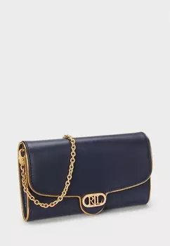 Сумка через плечо TWO TONE LEATHER MEDIUM ADAIR CROSSBODY Lauren Ralph Lauren, темно-синий