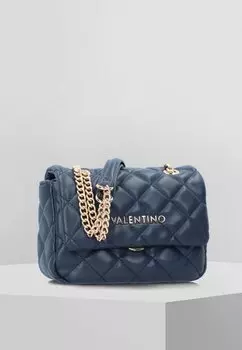 Сумка женская Valentino стеганая на цепочках, синий
