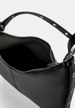 Сумка через плечо WITH STRAPS PULL&BEAR, черный