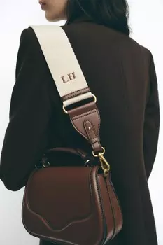 Сумка через плечо ZARA, цвет Dark tan