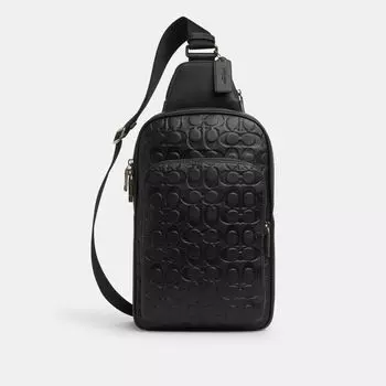 Сумка Coach Ethan Pack, серый/черный