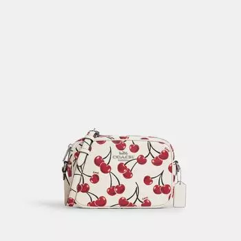 Сумка Coach Jamie Camera Bag With Cherry Print, серебряный/мульти