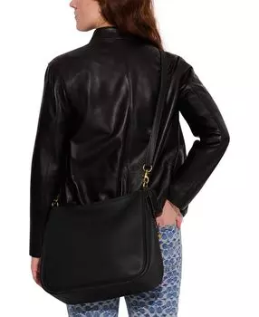 Сумка COACH Soft Pebble Leather Cary Shoulder, черный