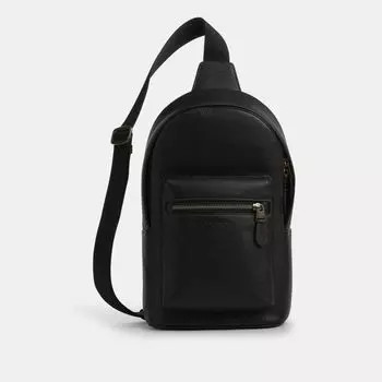 Сумка Coach West Pack, серый/черный