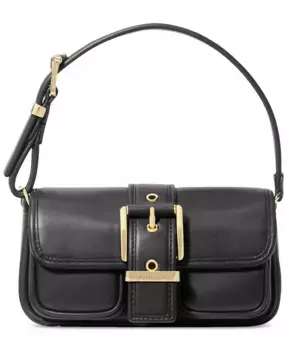 Сумка Colby Mini Leather Pouchette Michael Kors, черный