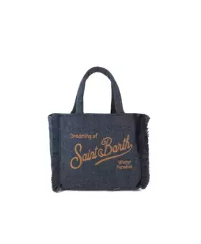 Сумка Colette с узором «елочка» Mc2 Saint Barth, синий