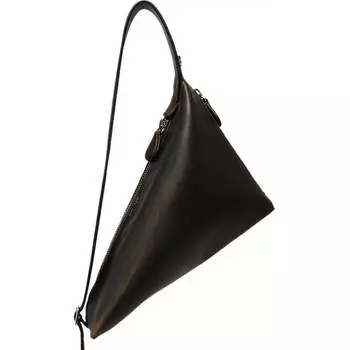 Сумка Courreges Leather Medium Shark, черный