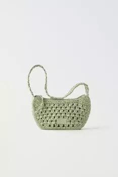 Сумка детская Zara Raffia Style, зеленый