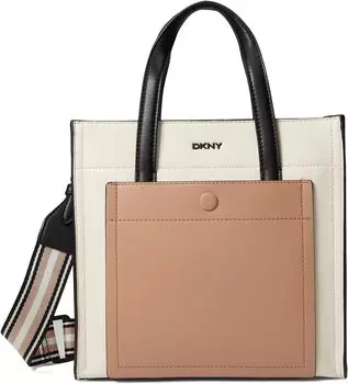 Сумка DKNY Crawford Small Tote, цвет Ivory Cashew Black