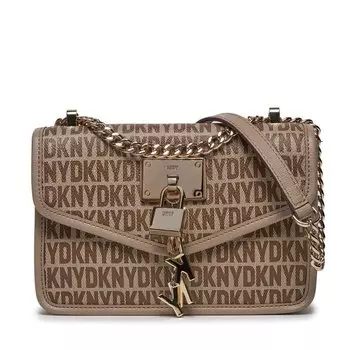 Сумка DKNY ElissaSm Flap, коричневый