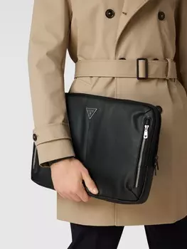 Сумка для ноутбука с этикеткой Guess, черный
