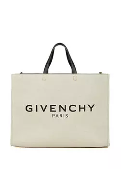 Сумка для покупок g-tote среднего размера, бежевая Givenchy