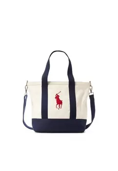 Сумка для покупок PLAYER TOTE UNISEX Polo Ralph Lauren, цвет white/newport navy