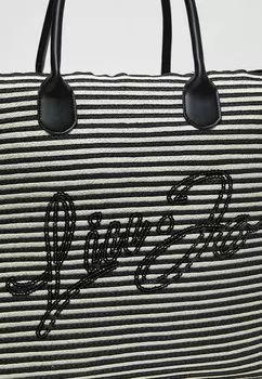 Сумка для покупок Striped Shopping Liu Jo, черная