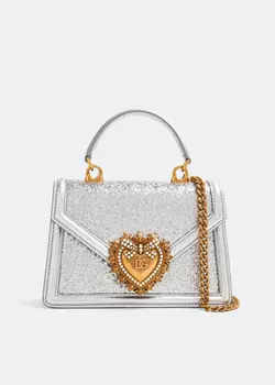 Сумка Dolce&Gabbana Small Devotion, серебряный