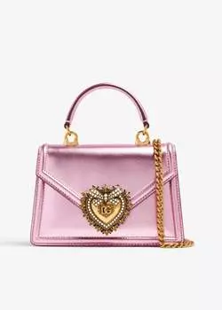Сумка Dolce&Gabbana Small Devotion Top-Handle, розовый
