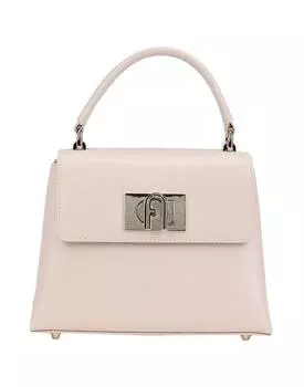 Сумка FURLA кожаная с ручкой, светло-розовый