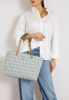 Сумка GIULLY TWEED Guess, цвет himmelblau
