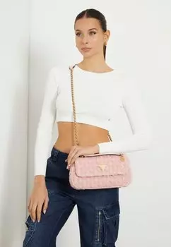 Сумка GIULLY TWEED Guess, цвет rose