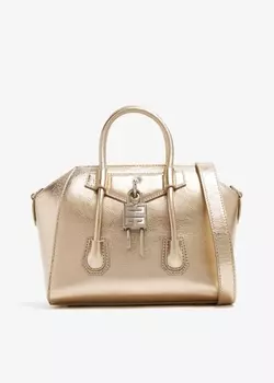 Сумка Givenchy Antigona Lock Mini, золотой