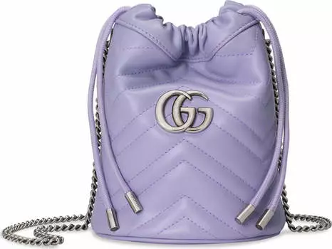 Сумка Gucci GG Marmont Mini, лиловый