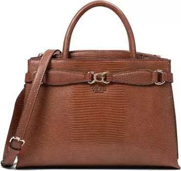 Сумка GUESS Arlena Girlfriend Satchel, цвет Cognac